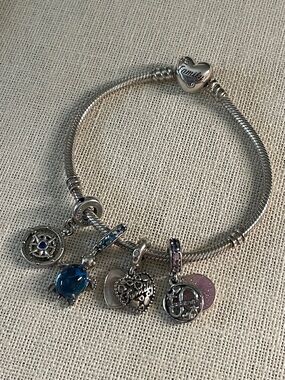 Pandora Bracelet + 4 Charms